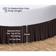 thumbnail image 5 of SGI Bedding Round Bed Skirt |Wrap Around Microfiber Bed Skirt | Fade Resistant, Wrinkle Free, Anti-static, Decorative, Extra Storage Space, Clutter-Free | 76" Diameter / 14" Drop, Chocolate, 5 of 8