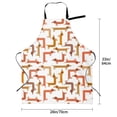 thumbnail image 2 of Kdxio Dachshund Dog Apron with Pockets Adjustable Kitchen Aprons for Men Women Waterproof Aprons for Cooking,Drawing,Crafting, Baking Household Cleaning, 2 of 8