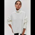 thumbnail image 4 of Suéteres de Cuello Alto para Mujer, Corte Holgado, para Otoño e Invierno. M, 4 of 8