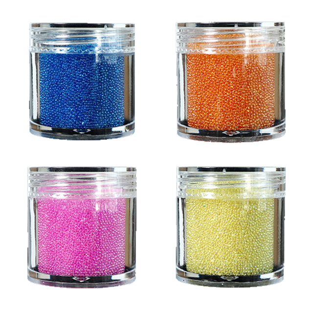 Mini cuentas de cristal de caviar para uñas, para decoraciones de salón de arte de uñas 3D, decoración de manualidades DIY Namotu CPB-US-CJZ335-2