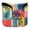 Colorful Block Doodle, variant on Haosy Colorful Tie Dye Golf Mallet Putter Cover Strong Magnetic Leather Golf Club Headcover Closure