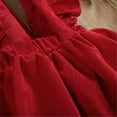 thumbnail image 6 of Aunavey Baby Girls Corduroy Suspender Skirt Kids Ruffled Casual Strap Sundress Overall Skirt Outfit, 6 of 6