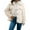 Beige, variant on Coat for Women, Yigetop Winter Fleece Heating 2025 Jacket for Women Button Down Stand Collar with Pockets Coats Winter Jackets for Women Beige L