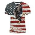 thumbnail image 5 of CFLVAEK Fourth of July T Shirts for Men Big and Tall Short Sleeve Tshirt Novelty American Flag Graphic Tees Loose Fit Round Neck T Shirt XXXXXL, 5 of 6