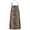Brown and Black, variant on Black and Tan Leopard Print Apron-Garden Aprons for Women with Pockets-Cotton Linen Waterproof Kitchen Cooking Gardening Aprons Adjustable for Kitchen,Cooking,BBQ and Salon 33x27 Inch