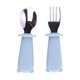 thumbnail image 1 of Juego De Tenedor Y Cuchara De Acero Inoxidable Con Mango De Silicona. Vajilla Duradera Para La Cocina, El Comedor, Acampadas, Viajes, Picnics, Barbacoas Y Fiestas., 1 of 4