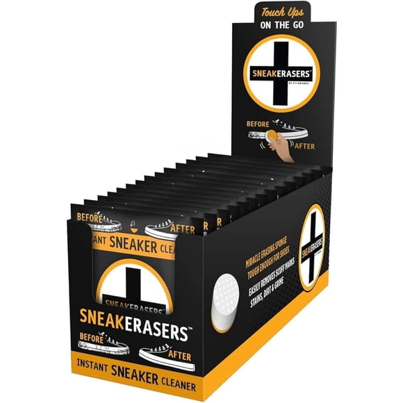 Limpiador de Tenis SneakERASERS: Esponjas para Suelas Blancas y Entresuelas, Pack de 5