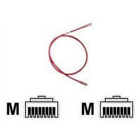 Panduit Tx6 Plus - Patch Cable - Rj-45 (m) To Rj-45 (m) - 10 Ft - Utp - Cat 6 - Booted, Snagless, Stranded - Red