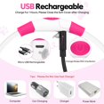 thumbnail image 2 of Miaocao LED Dog Collar, Light Up Dog Collars USB Rechargeable for Night Walking-Fashion TPU Glowing Safety Pet Collar Lights for Small Dogs Cat(Pink), 2 of 8