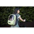 thumbnail image 4 of PETKIT Sac à Dos Vert pour Animaux de Compagnie, Sac de Voyage Imperméable Transparent (Vert), 4 of 6