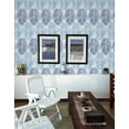 thumbnail image 5 of NextWall Blue Lagoon Two Toned Palm Peel and Stick Wallpaper, 5 of 8