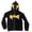 X Yellow, variant on LxrBlank Men Streetwear Loose Hooded Sweatshirt Full Zip Hoodie Halloween Graphic Long Sleeve Jacket Coat L