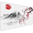 thumbnail image 1 of Cherry Blossom Sakura Gaming Mouse Pad 35.4×15.7inch with Stitched Edges Extended Waterproof Desk Pads Non-Slip Rubber Base Large Keyboard Mat Computer Gaming Mousepad for Work/Office/Home (Eight), 1 of 5