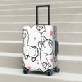 thumbnail image 3 of Wukai Alpacas and Hearts Elastic Luggage Cover: Personalized Protection for Your Suitcase - Fits 19~29-inch, Washable & Durable Travel Companion-Large, 3 of 8