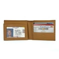 thumbnail image 6 of RFID Blocking Men's Genuine Cowhide Leather Premium Bifold Wallet Flap Top ID Card Holder, 6 of 11