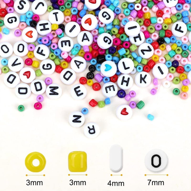 A-Z Acrylic Letter Alphabet Beads Kit DIY Bracelet Art Jewellery Making Accessories Material for Necklace Earrings