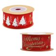 thumbnail image 1 of Holiday Ribbons for Crafts Decoration Bouquet Decoration Women Families Red 500.00X2.50X0.01CM Polyester Thin Ribbon 2 Rolls, 1 of 3
