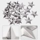 thumbnail image 4 of 100 estrellas de metal galvanizado de 1,5 pulgadas, estilo rústico vintage, plateadas, primitivas, tridimensionales, para árbol de Navidad., 4 of 9