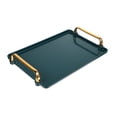 thumbnail image 1 of Plateau de Service à Thé en Plastique avec Poignées Grand Plateau Rectangulaire Moderne pour Table Basse, 1 of 7