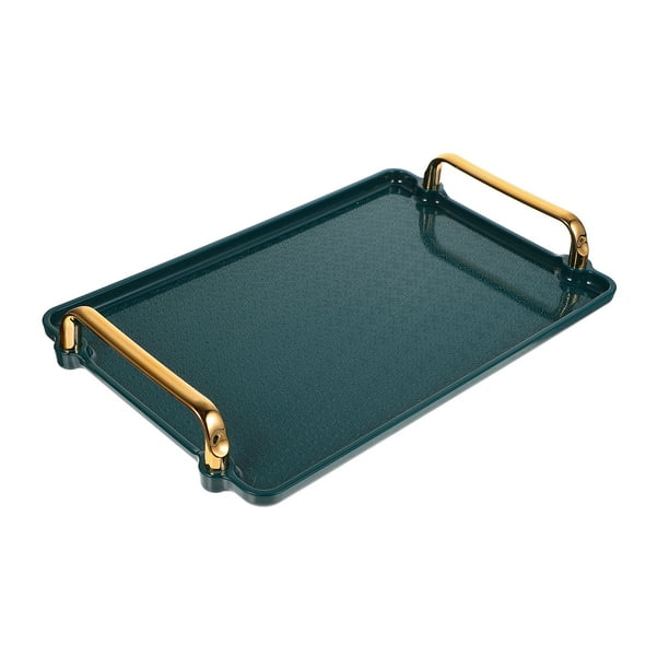 ColoMX Bandeja rectangular de lujo bandeja de almacenamiento de la bandeja de té bandeja de té bandeja de té