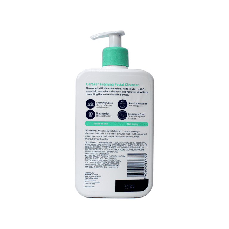 売れ筋ランキングも Foaming CeraVe Facial Walmart.com - 3) of (Pack oz 16 Cleanser 洗顔料