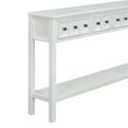 thumbnail image 4 of Rustic Console Table with 4 Drawers and Storage Shelf - 60" Entryway Sofa Table in Antique White Finish for Hallway, Living Room or Small Spaces, 4 of 9