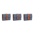 thumbnail image 2 of pitrice Leather Women Purse Rectangular Trifold for Zipper Hasp Stylish Card Holder Photo Folder Wallet Notecase Birthday Gift Blue 3Set, 2 of 6