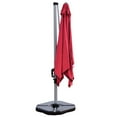 thumbnail image 3 of Patiojoy 10' Market Umbrella Outdoor Patio Square Offsete Burgundy, 3 of 6