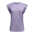 thumbnail image 4 of Women's Summer New Round Neck Raglan Sleeve Solid Color Casual T Shirt Top Turtle Tees And Shirts Women Womens Solid Color Top Womens Athletic Tee Shirts Womens Tops And Tees Short T Shirt T Shirt, 4 of 4