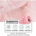 thumbnail image 3 of Sun Hats for Women Wide Brim UV Protection Summer Beach Packable Visor, 3 of 7