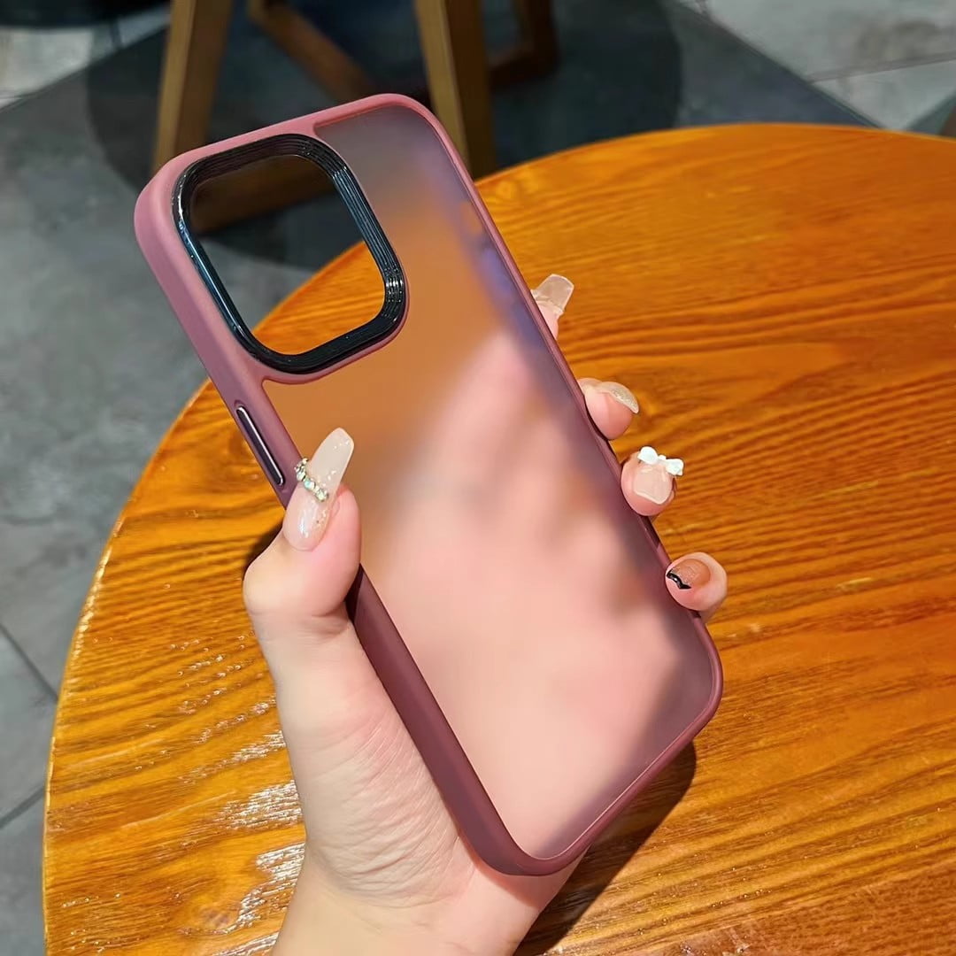 Phone Case for Apple 15 Skin Sense Phone Case Frosted Semitransparent IPhone14 Anti-Fingerprint 13ProMax Protective Case Xr