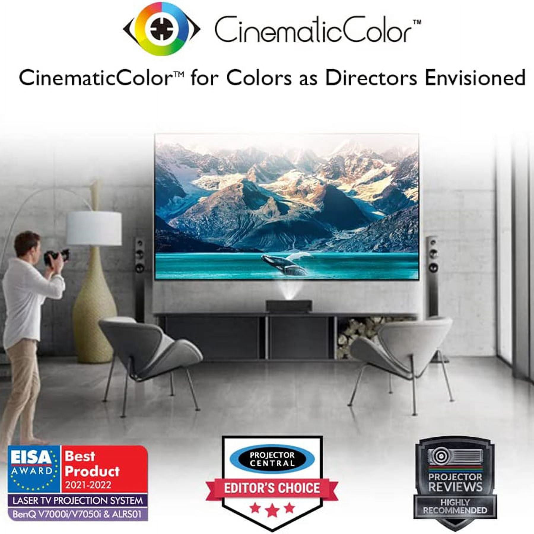 Restored BenQ V7050i 4K Ultra Short Throw Laser Smart TV Projector