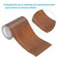 thumbnail image 3 of Uxcell Wood Grain Repair Tape 4"X30', Self Adhesive Realistic Textured Repair Tape Patch, Dark Brown Oak, 3 of 5