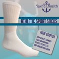 thumbnail image 2 of Yacht & Smith Mens Wholesale Bulk Cotton Socks, Athletic Sport Socks Shoe Size 10-13 (60 Pairs White), 2 of 7