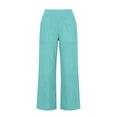 thumbnail image 6 of JJHGVB Cropped Trousers women's capris Knee Length Capri Pants capri lounge pants Capris mid-calf length Slacks Leg Knee Length Trouser Lightweight Breathable Cropped Pant Sky Blue M, 6 of 7