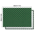 thumbnail image 5 of Green and Black Checkerboard Pattern Summer Placemats Table Placemats Set Of 6-Linen Kitchen Washable Placemats Table Mats 11.8"x17.7" Non-Slip Heat Resistant, 5 of 5
