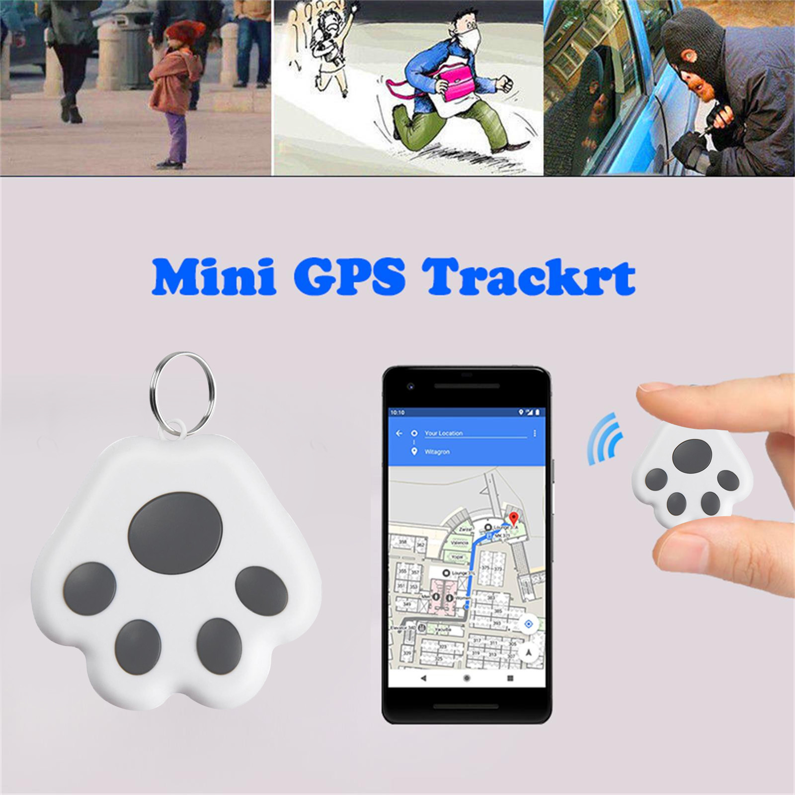 Cat Dog Mini Tracking Loss Prevention Device Tool Pet Locator Punch 