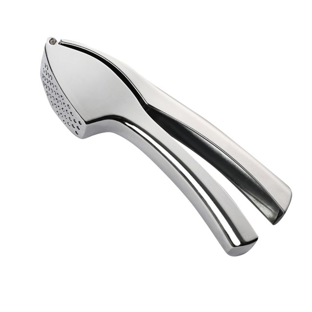 DJN Clearance Sale Garlic Press Premium Garlic Super Easy To Use And Clean Garlic Crusher And Masher Effortlessly Crush Garlic And Without Peeling Rugged Stainless Steel Silver One Size
