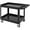 Black, variant on Lumiparty Service Utility Cart, 2 Tier Rolling Tool Cart with Storage Handle, 500 LBS Capacity, for Warehouse/Garage/Cleaning/Manufacturing, Black