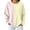 Yellow #004, variant on Women Colorful Polka Dot Crewneck Sweatshirt, Drop Shoulder Long Sleeve Loose Fit Casual Pullover Tops for Fall, S