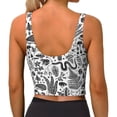 thumbnail image 4 of Picia Fall Forest Sports Bra for Women,Padded Strappy Sports Bras Medium Support Yoga Bra with Removable Cups,Running Yoga Bra-XX-Large, 4 of 9