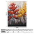 thumbnail image 4 of Chilfamy Birds Leaves Trees Throw Blanket for Couch Sofa Bed All Seasons Soft Plush Blankets, Exquisite Gift, Flannel Material, Various Sizes 60x80in, 4 of 6