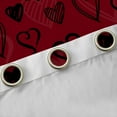 thumbnail image 5 of Feelyou Romantic Love Heart Black Out Curtains for Girl, Red Cartoon Curtains Pack of 2 (42x63 Each), Couple Anniversary Theme Bedroom Curtains, Window Curtains Bedroom Decor, 5 of 7
