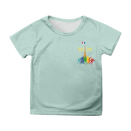 

Girl s T-Shirts Summer Exercise Short Sleeve Prints Casual Sports Fans Gift Personality Fashion Girls Shirts