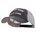 thumbnail image 2 of Biker Hair Don't Care Big Size Special Cotton Low Profile Trucker Cap - Black XL-3XL, 2 of 5