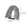 thumbnail image 3 of Tgbvmt Stuffable Travel Pillow, Soft Velvet Neck Pillow with Adjustable Size, Multi-Functional Travel Support Pillow for Airplanes, Cars, and Trains, Lightweight and Convenient for Long Trips, 3 of 6