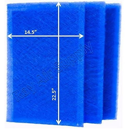 

16x25 StratosAire Air Cleaner Replacement Filter Pads 16x25 Refills (3 Pack) Blue