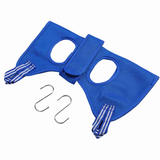 Dog Grooming Harness, Multipurpose Small Pocket Design Durable Comfortable Dog Grooming Hammock Blue Adjustable For Dogs XS,S,M,L