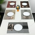 thumbnail image 3 of Table Placemat Breathable Heat-resistant PVC Gradient Design Bowl Mat for Dining Room, 3 of 8