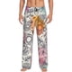 thumbnail image 1 of Balery Skull and Flowers Pantalones de pijama para hombre, pijama ultraligero, pantalón de descanso-XX-Large, 1 of 6
